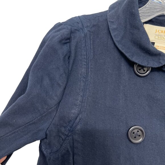 J. Crew Classic Twill Chino double breasted women's jacket size 0 - Picture 4 of 8